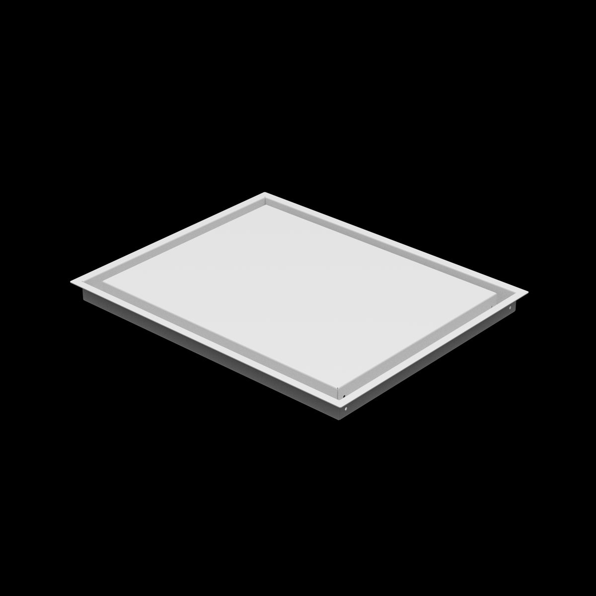 16x20 wall vent cover, three-quarter view