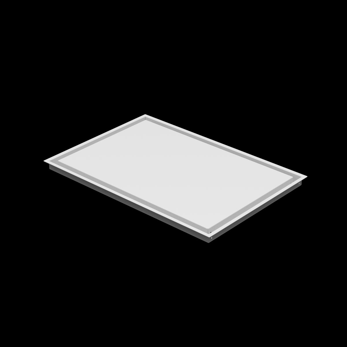 19x28 wall vent cover, three-quarter view