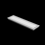 6x25 wall vent cover, three-quarter view