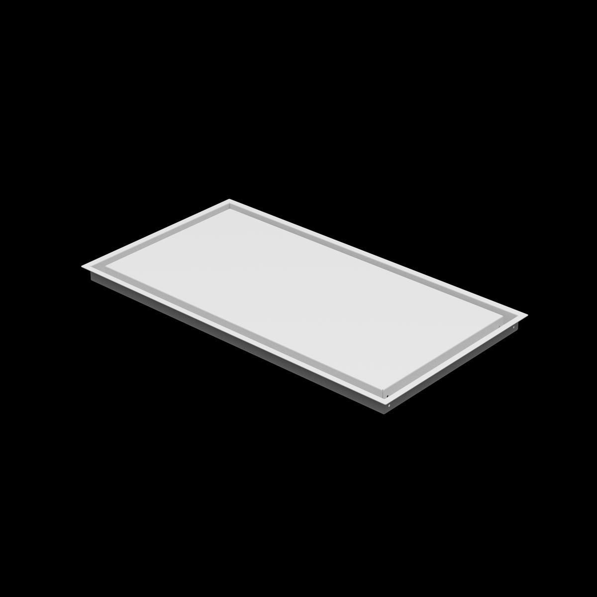 16x30 wall vent cover, three-quarter view