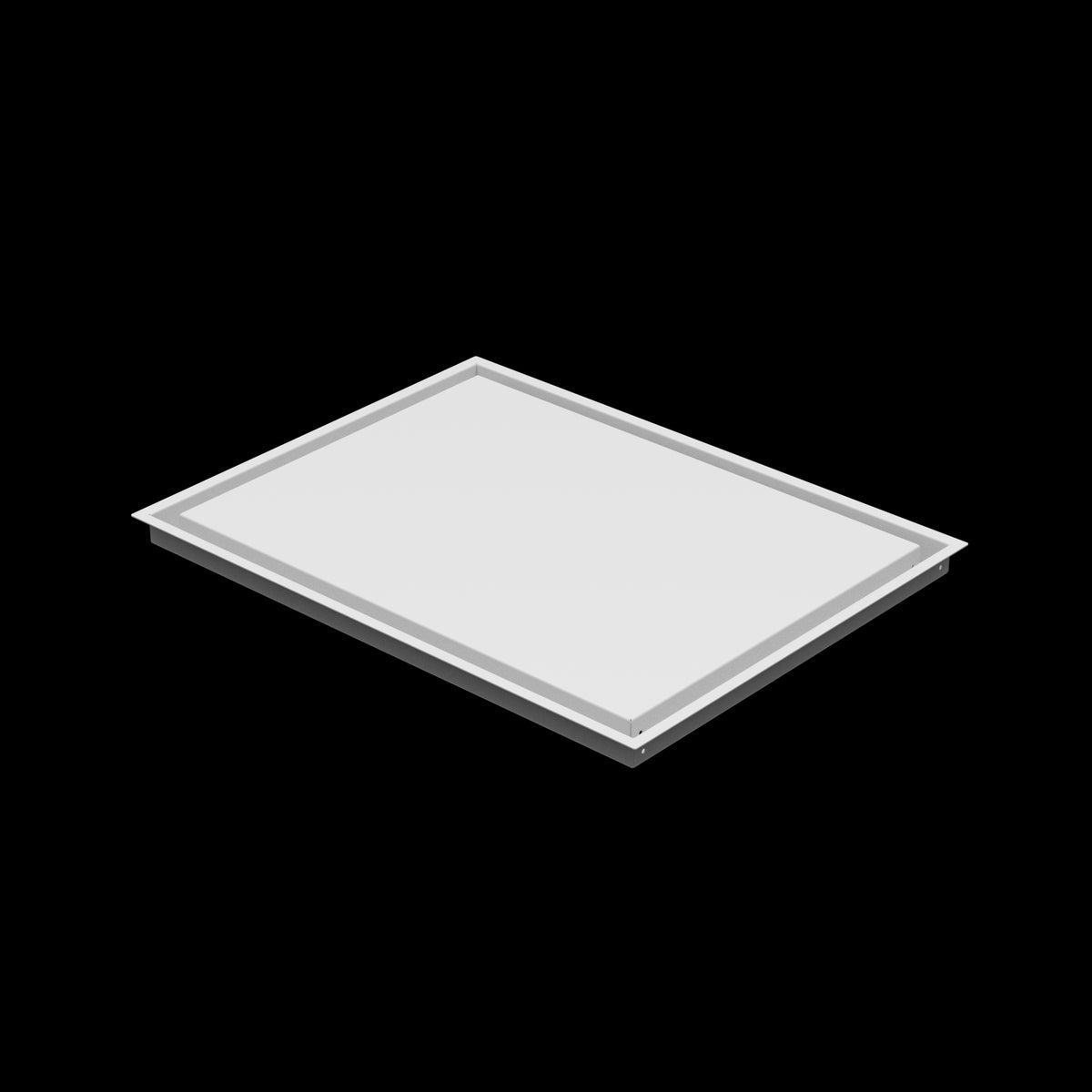 19x25 wall vent cover, three-quarter view