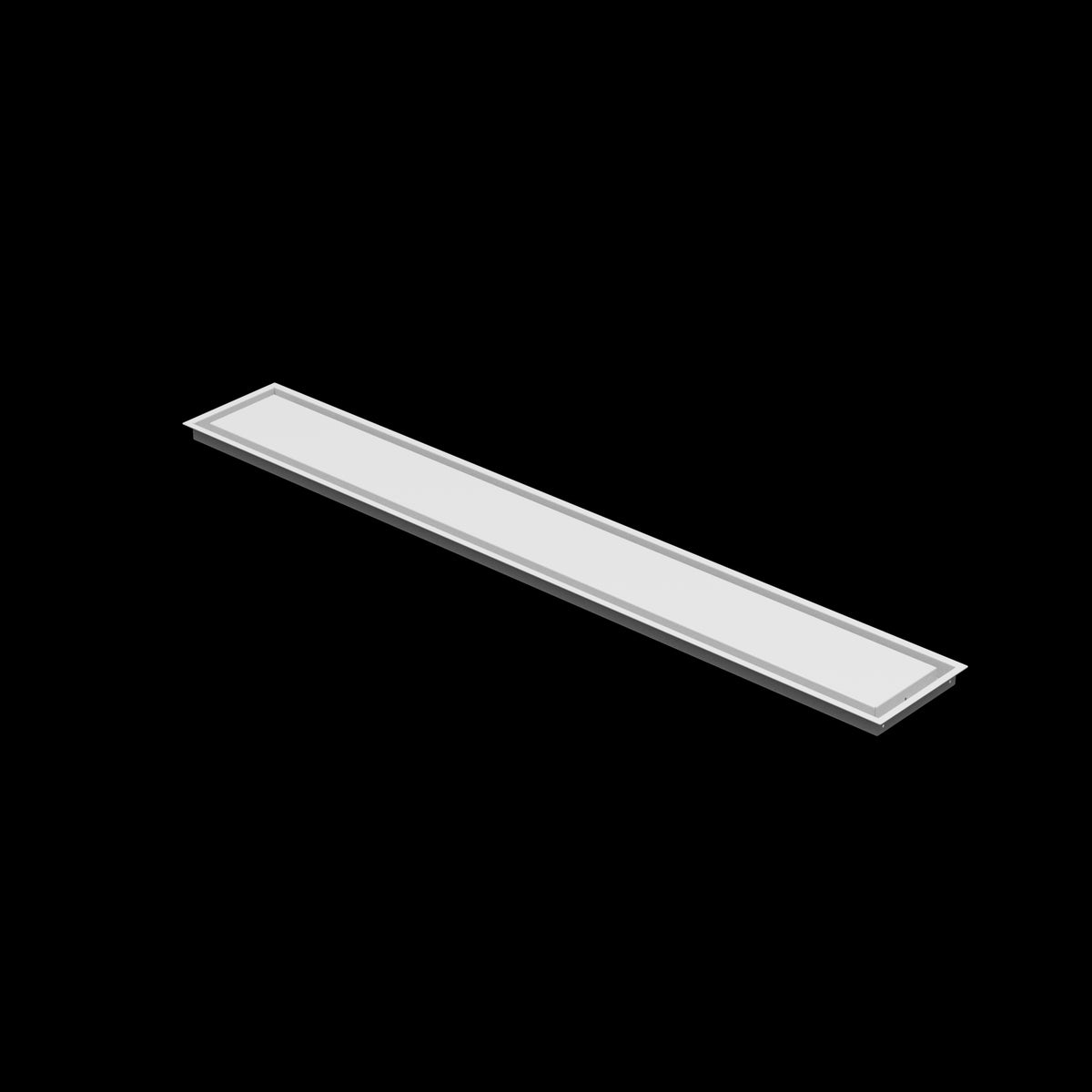 8x59 wall vent cover, three-quarter view