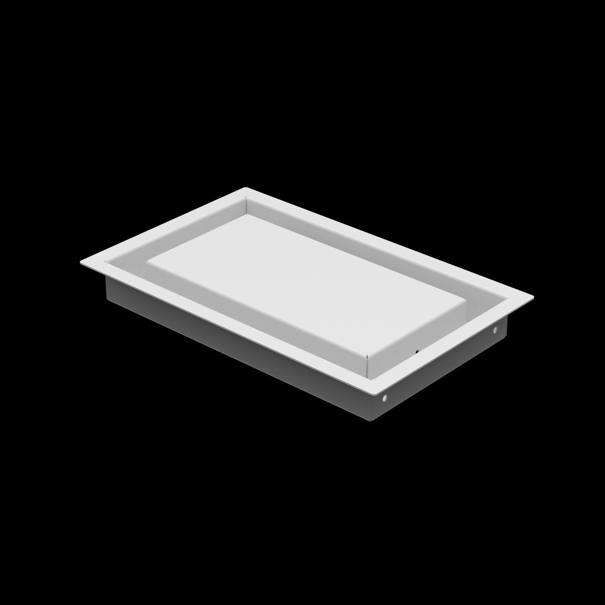 6x10 wall vent cover, three-quarter view