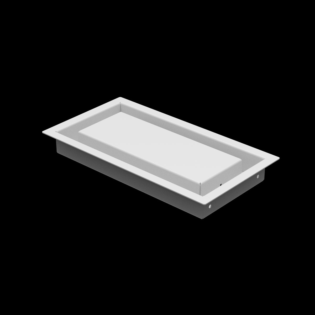 5x10 wall vent cover, three-quarter view