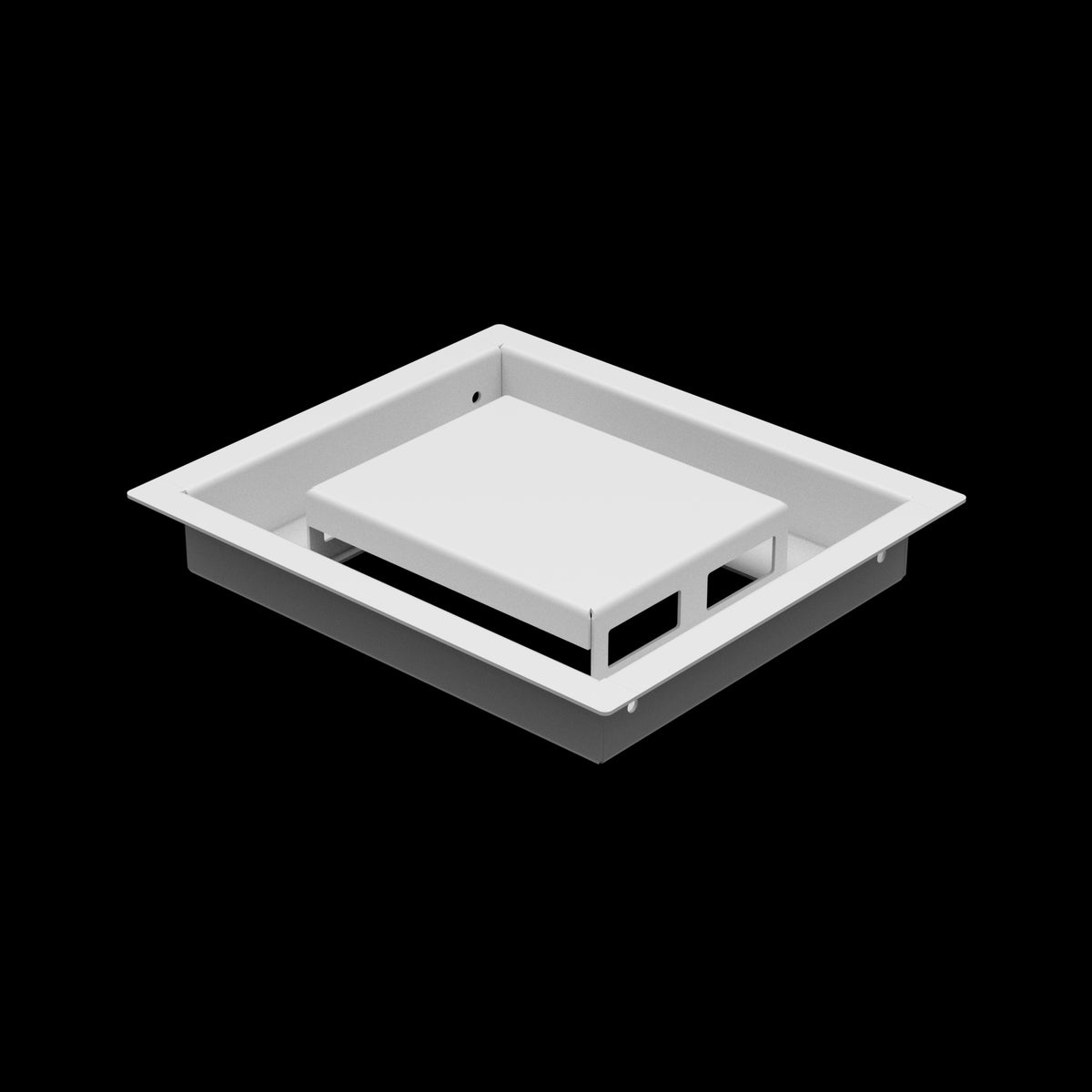 6x7 ceiling vent cover, three-quarter view