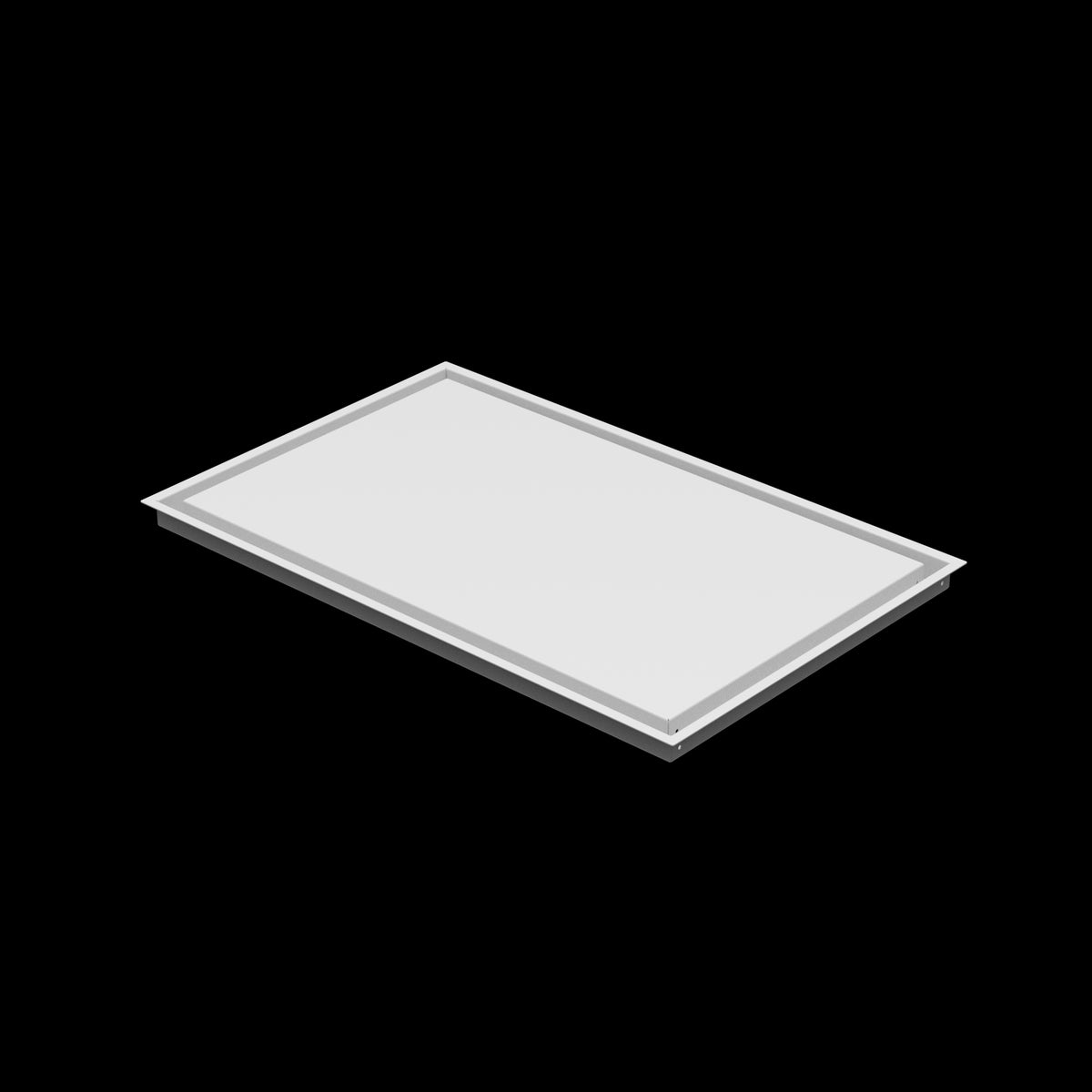 19x30 wall vent cover, three-quarter view