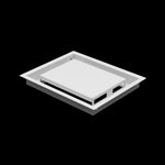 8x10 ceiling vent cover, three-quarter view