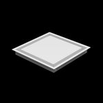 11x11 wall vent cover, three-quarter view