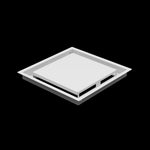 11x11 ceiling vent cover, three-quarter view