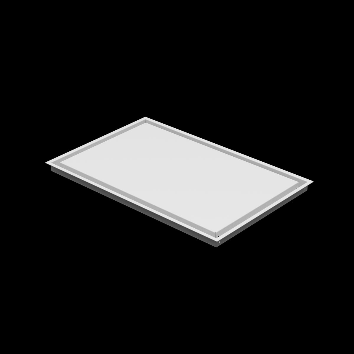 18x28 wall vent cover, three-quarter view