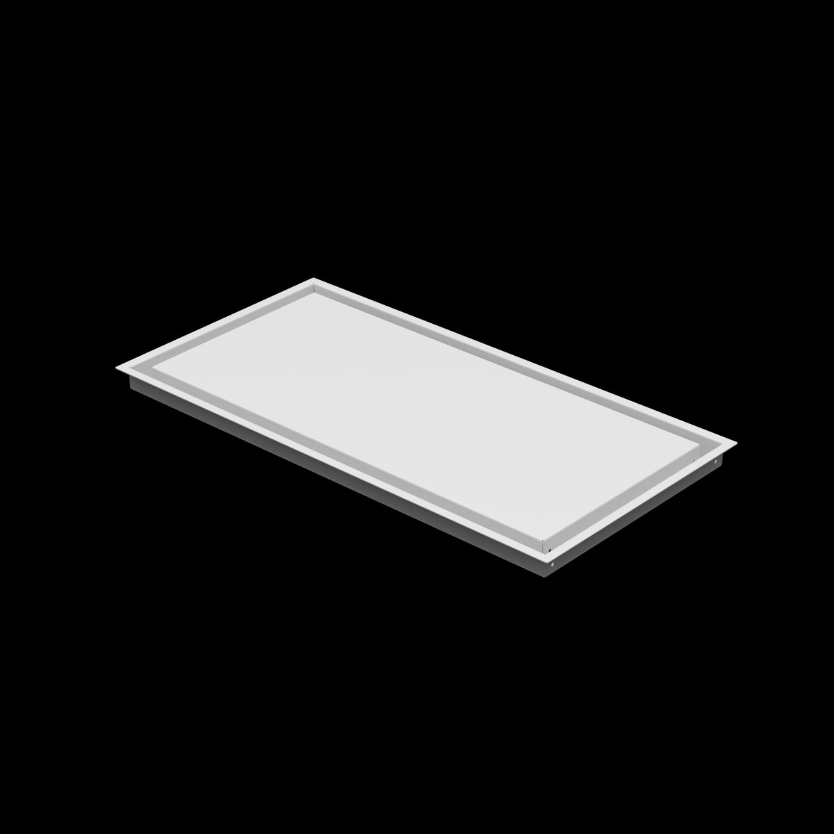 14x28 wall vent cover, three-quarter view