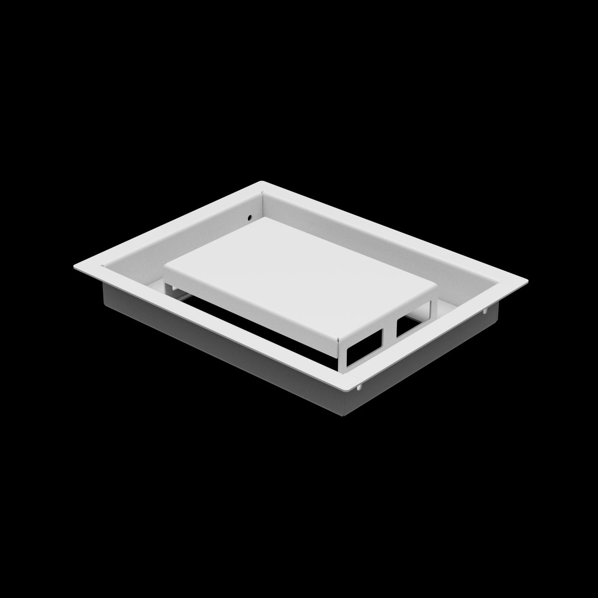 6x8 ceiling vent cover, three-quarter view