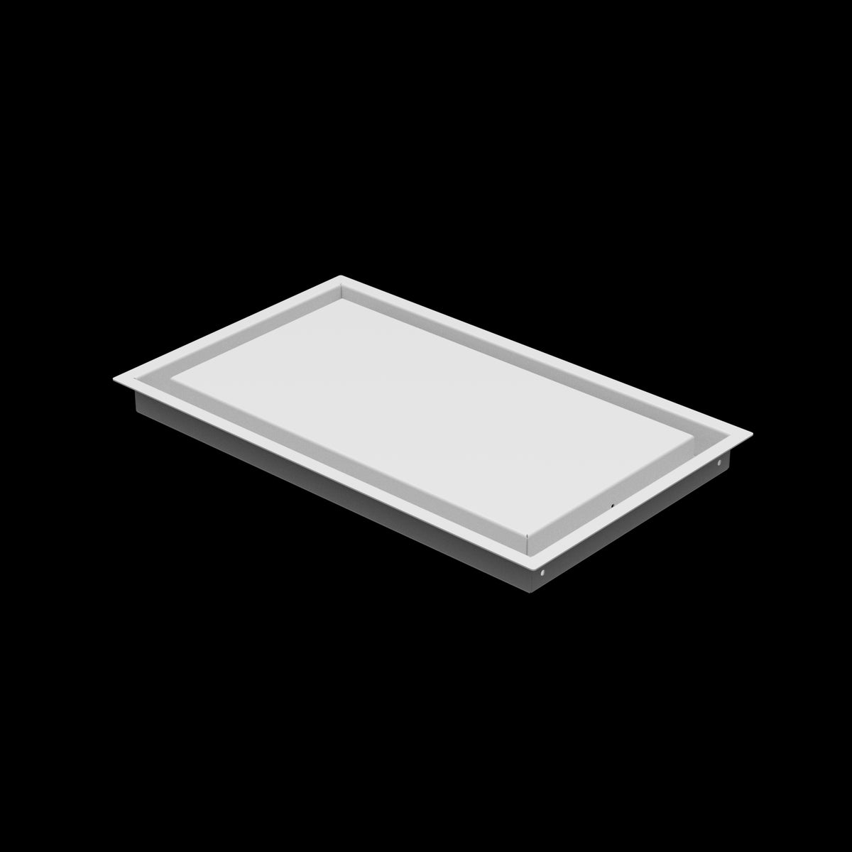 10x17 wall vent cover, three-quarter view