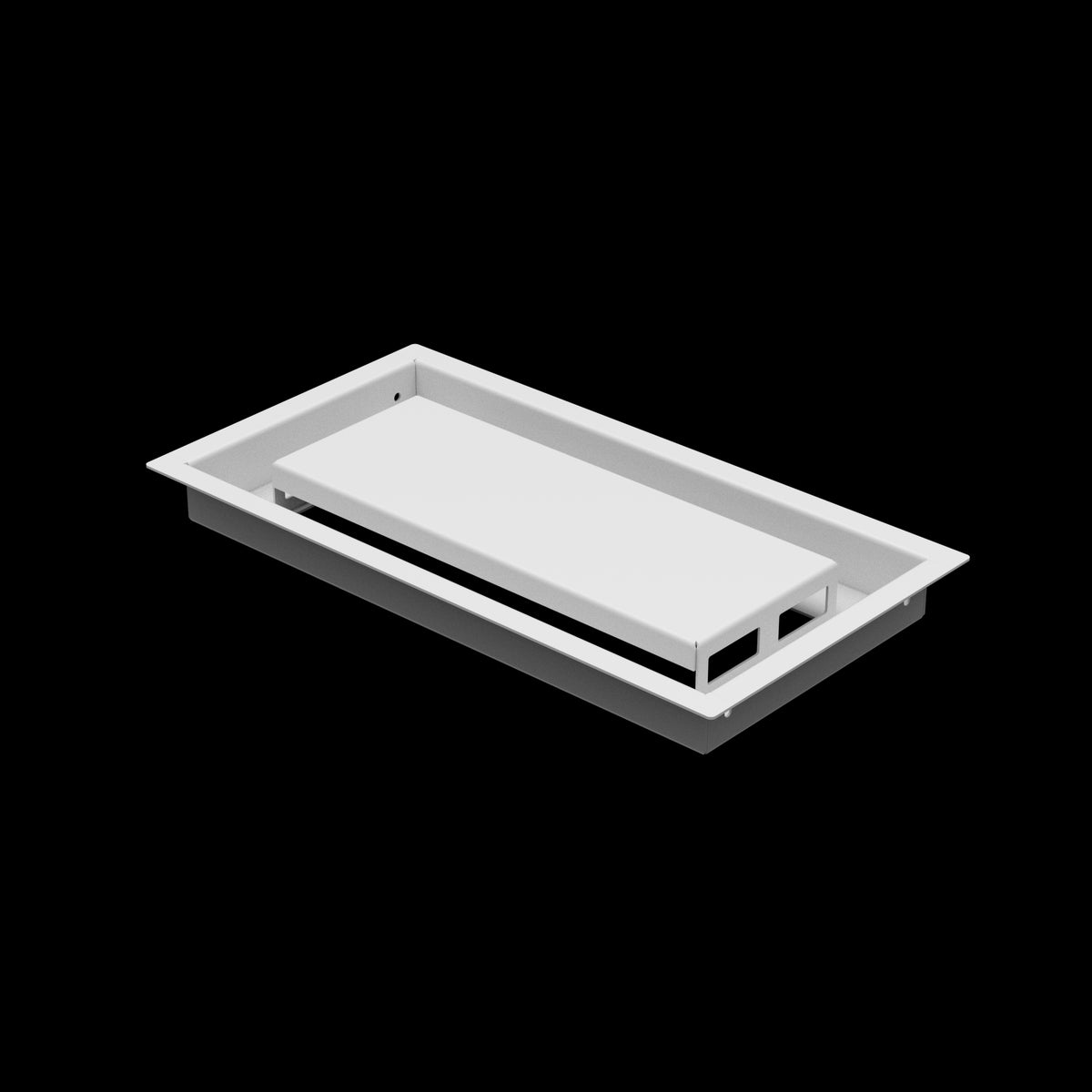 6x12 ceiling vent cover, three-quarter view