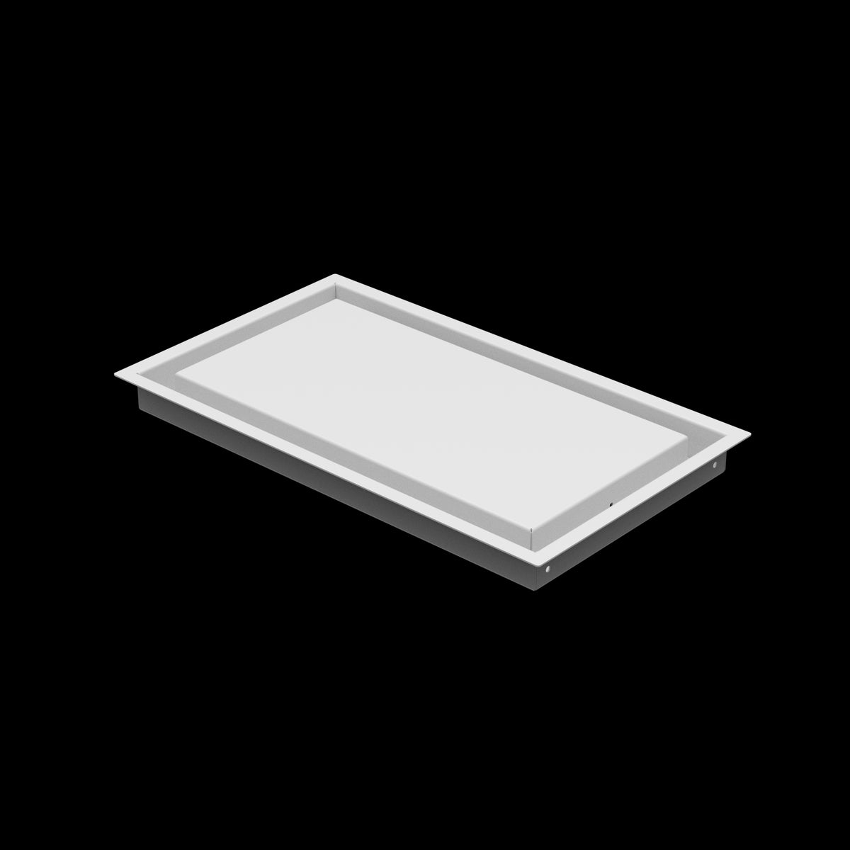 9x16 wall vent cover, three-quarter view