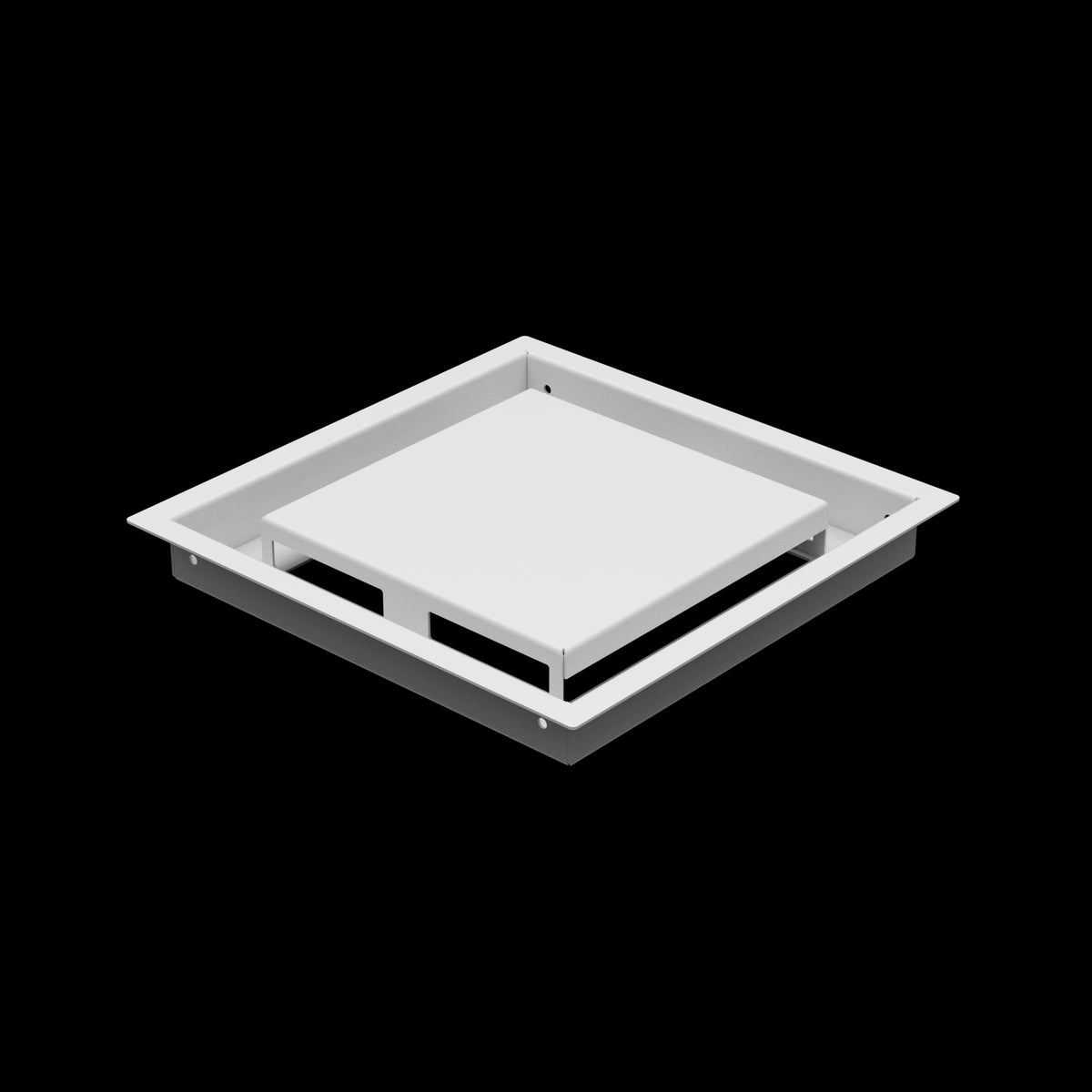 9x9 ceiling vent cover, three-quarter view