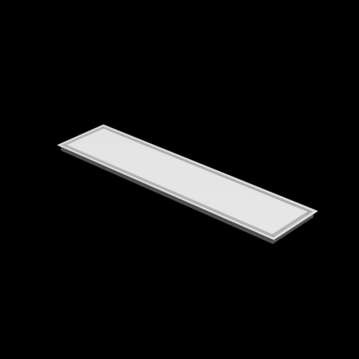 12x53 wall vent cover, three-quarter view