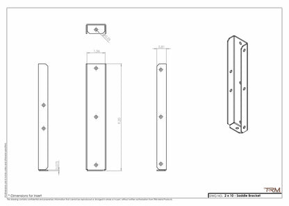 Heavy-Duty Saddle Brackets-14G Construction- (11 Sizes Available)