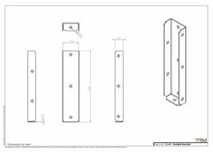 Heavy-Duty Saddle Brackets-14G Construction- (11 Sizes Available)