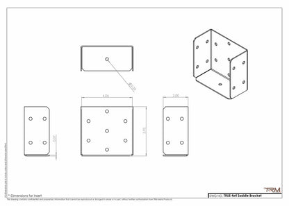 Heavy-Duty Saddle Brackets-14G Construction- (11 Sizes Available)