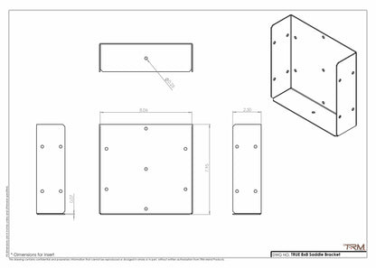 Heavy-Duty Saddle Brackets-14G Construction- (11 Sizes Available)