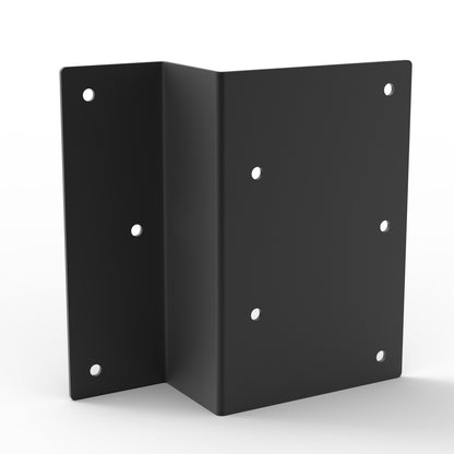 Steel Z bracket 4 pack for fence panel to pergola post connection - angled view