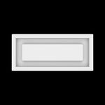 4x10 wall vent cover, top view