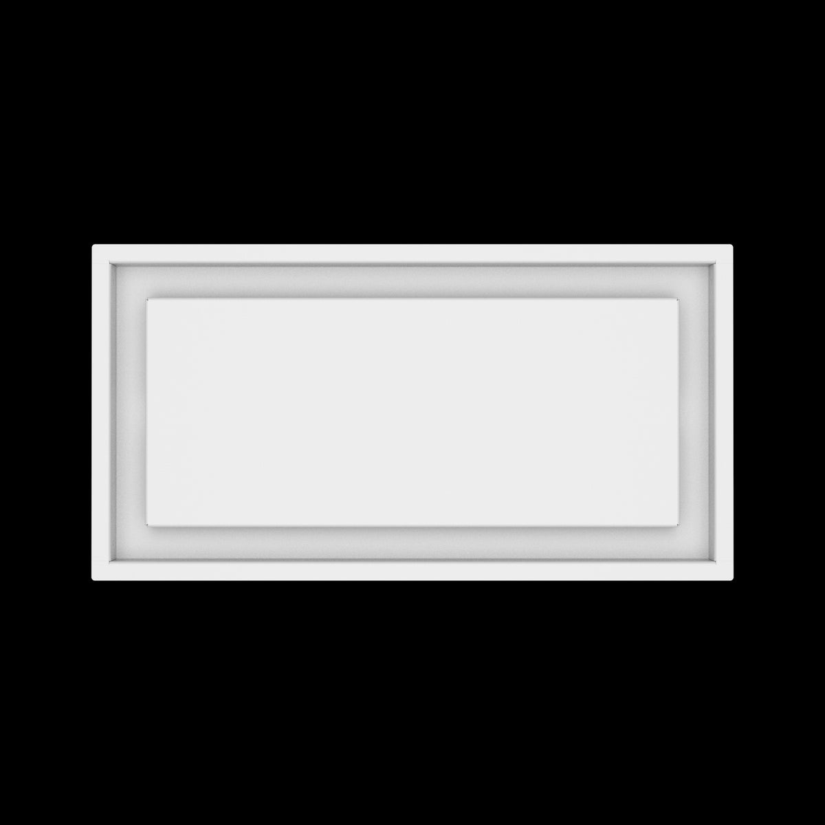 9x18 ceiling vent cover, top view