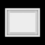 8x10 wall vent cover, top view