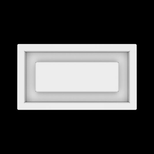 4x8 ceiling vent cover, top view
