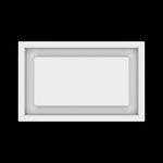 6x10 wall vent cover, top view