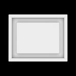 7x9 wall vent cover, top view