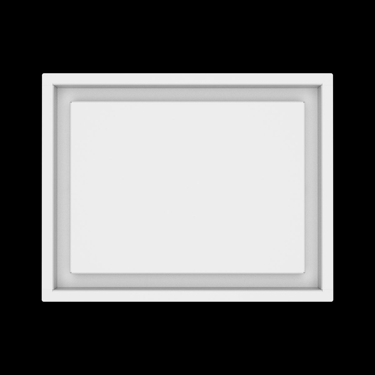 10x13 wall vent cover, top view