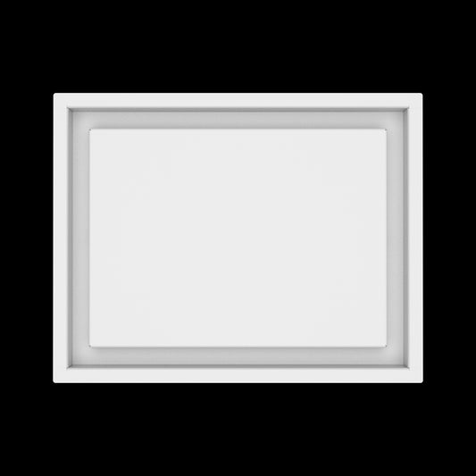 10x13 wall vent cover, top view