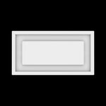 6x12 ceiling vent cover, top view