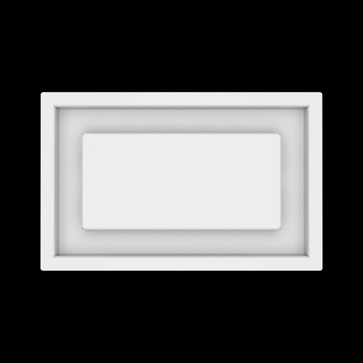 6x10 ceiling vent cover, top view