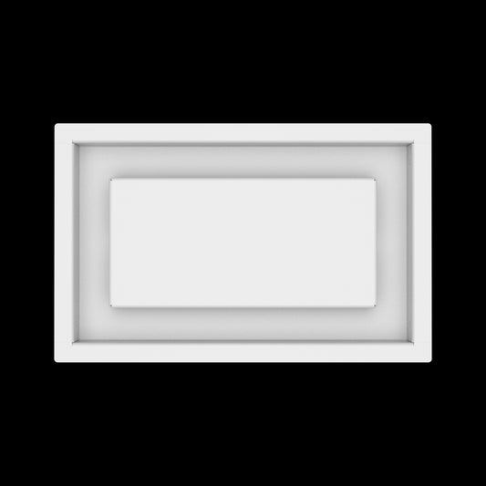 6x10 ceiling vent cover, top view