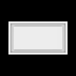 8x15 wall vent cover, top view