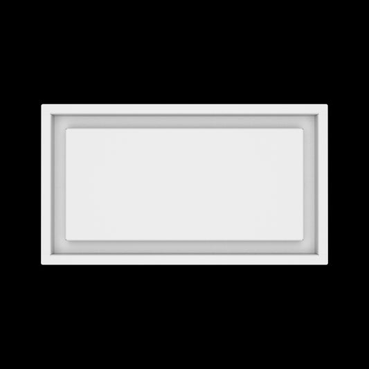 8x15 wall vent cover, top view