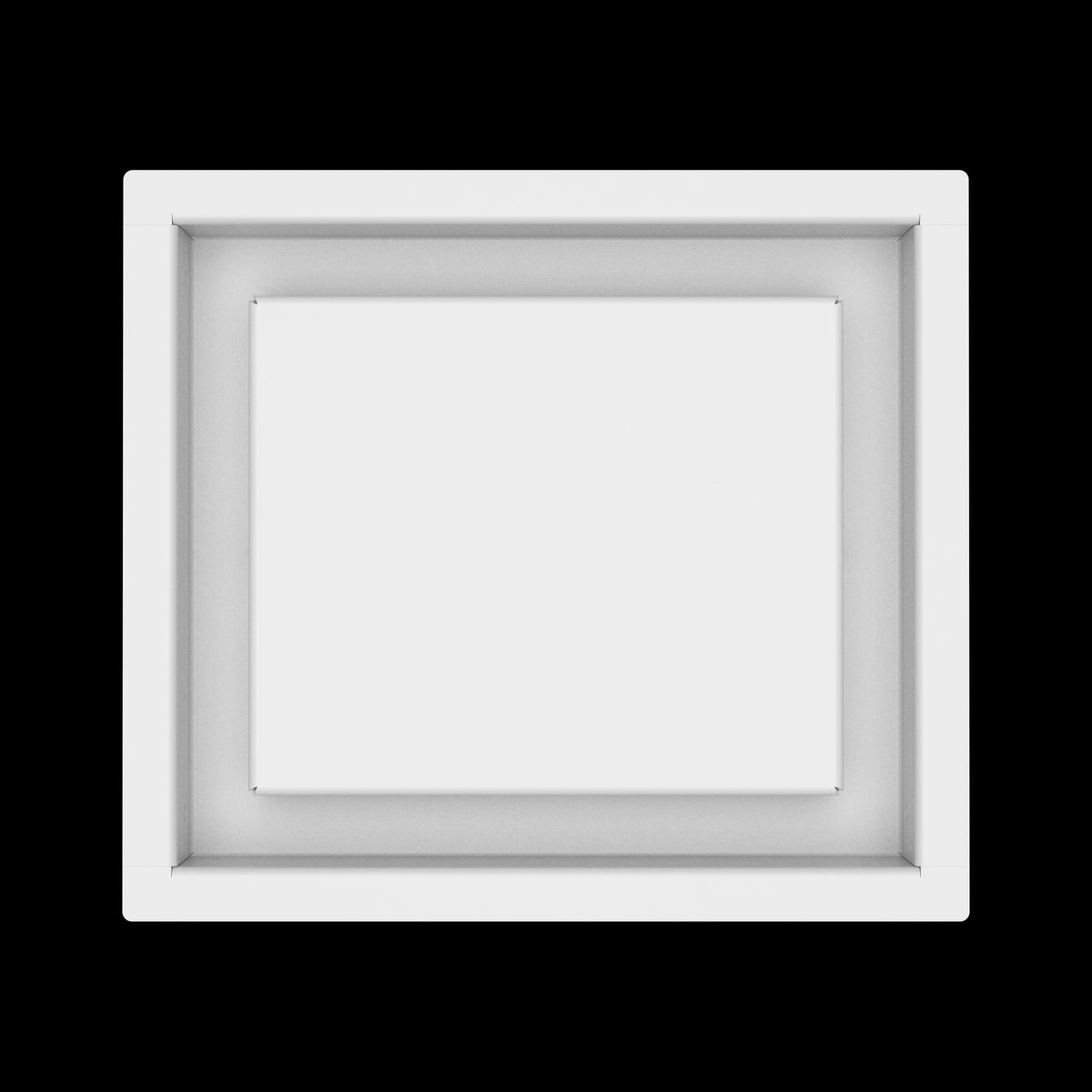 7x8 wall vent cover, top view
