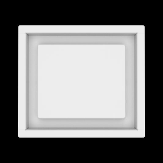 7x8 wall vent cover, top view