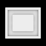 6x7 ceiling vent cover, top view