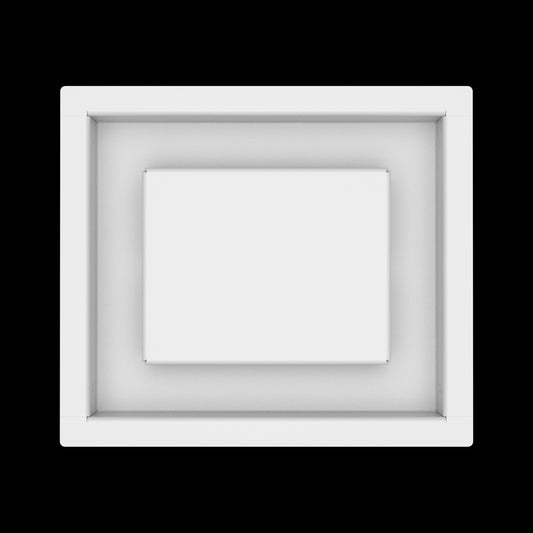 6x7 ceiling vent cover, top view