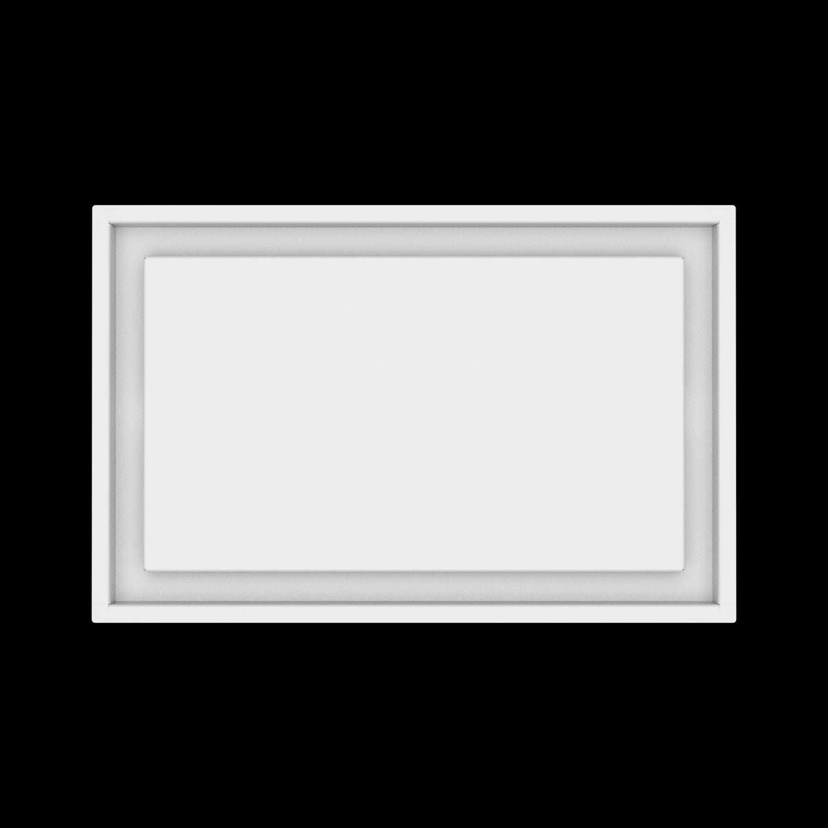 12x19 ceiling vent cover, top view