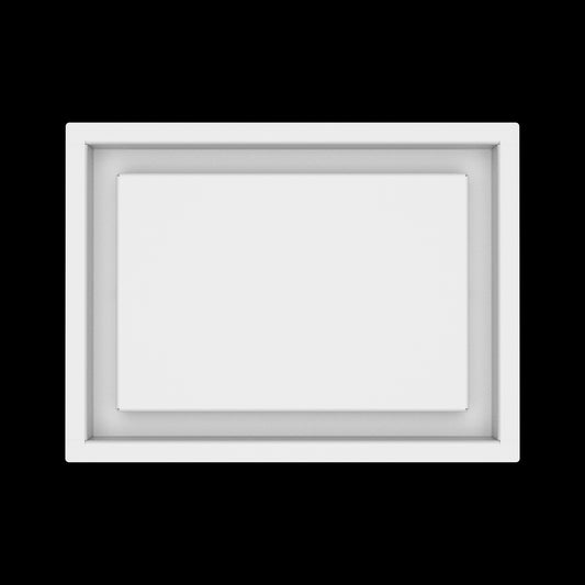 8x11 wall vent cover, top view