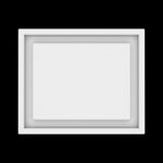 9x11 wall vent cover, top view