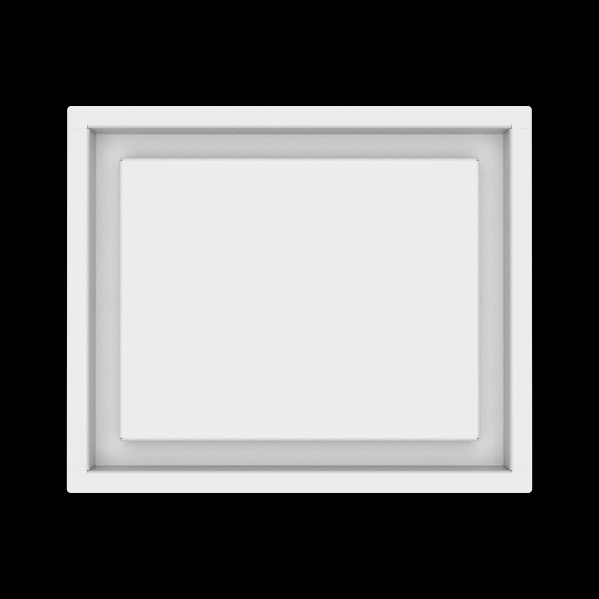9x11 wall vent cover, top view