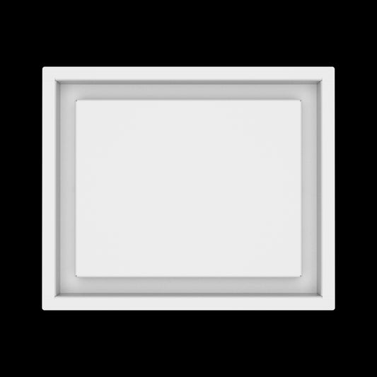 9x11 wall vent cover, top view