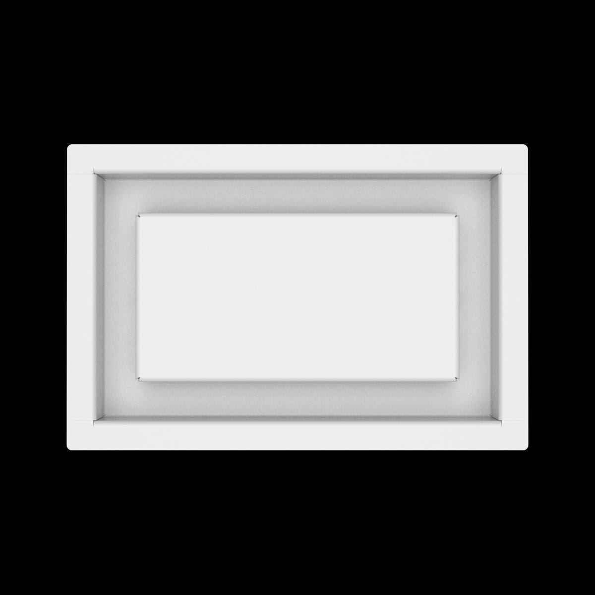 5x8 wall vent cover, top view