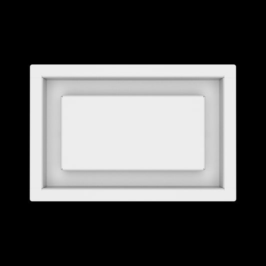 5x8 wall vent cover, top view